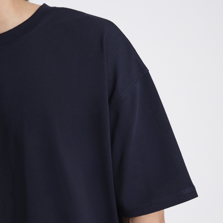Heavy boxy tee "Mikael" Dull Navy